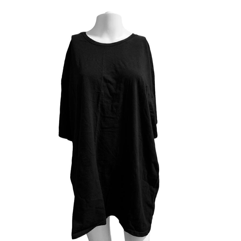 Hanes Men’s Size 3X Nano Tee Black Short Sleeve Tshirt Casual Crew Neck